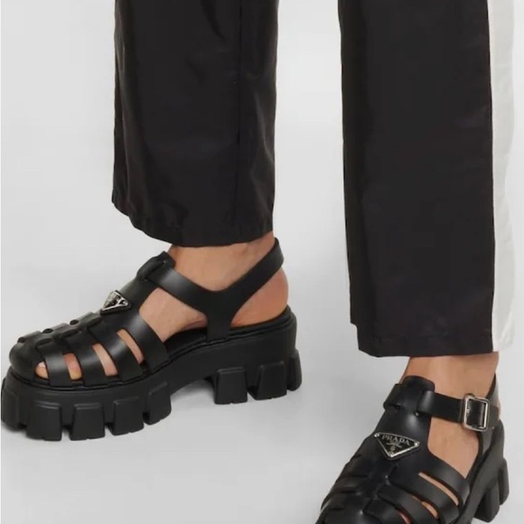 Prada Monolith Women’s Rubber Sandals - Picture 6 of 7